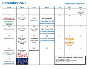 Time & Talent Sheets | Faith Lutheran Church